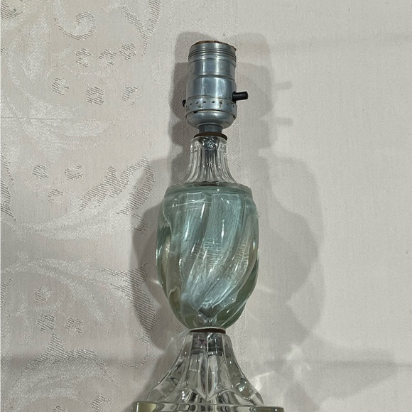 Antique Glass Table Lamp - Picture 2 of 12